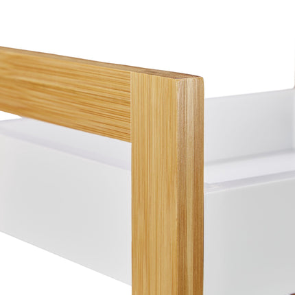 Bathroom shelf with 3 baskets