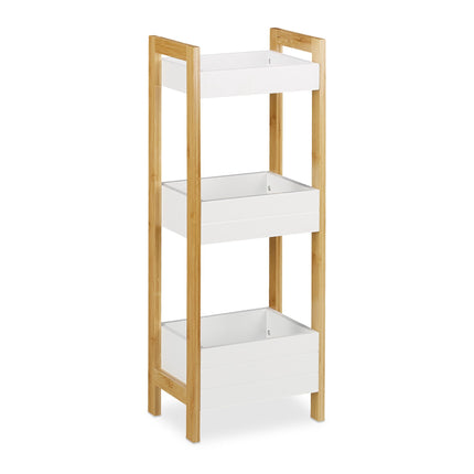 Bathroom shelf with 3 baskets