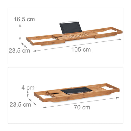 Bathroom shelf with black book holder