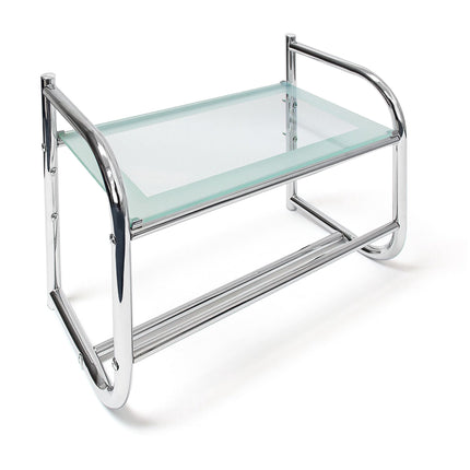 Étagère de salle de bain avec porte-serviettes