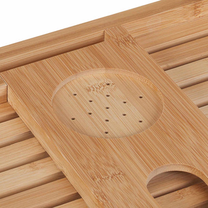 Bath shelf in bamboo