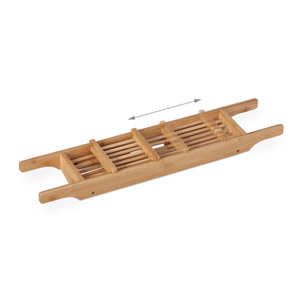 Bath shelf in bamboo with feet