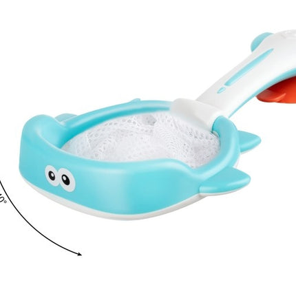 Bath toys with a strainer