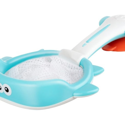 Bath toys with a strainer