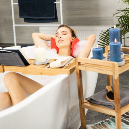 Bathtub shelf & serving tray 2-in-1
