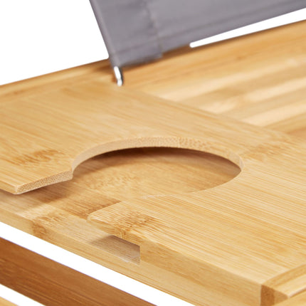 Bathtub shelf & serving tray 2-in-1