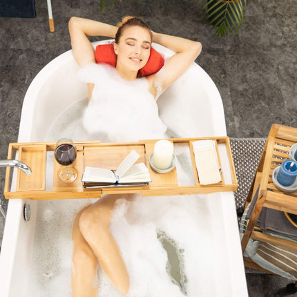 Bathtub shelf & serving tray 2-in-1