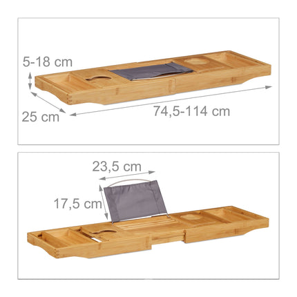 Bathtub shelf & serving tray 2-in-1