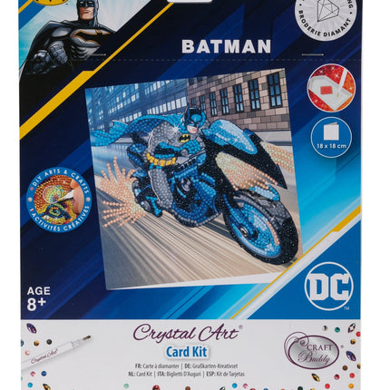 Batman Crystal Art Card, 18 X 18 Cm
