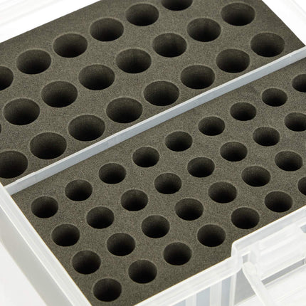 Battery box with tester