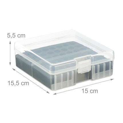 Battery box with tester