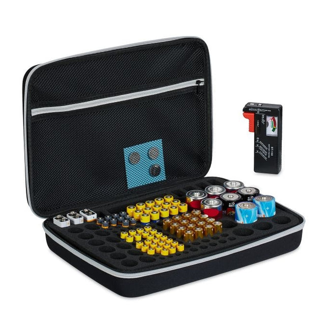 Batteriefach mit Tester