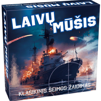 Battleship Board Game in Lithuanian Language Edition