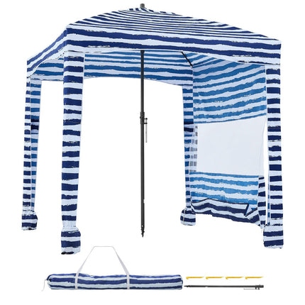 Beach Cabana Tent 6 x 6 ft, UPF 50+, Side Wall
