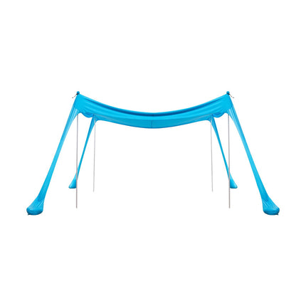 Beach Canopy Sun Shelter 3x3m, UPF 50+, 4 Sandbags
