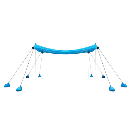 Beach Canopy Tent 10x10 Ft, UPF50+, 8 Sandbags