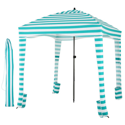 Beach Canopy Tent 183x183cm, Removable Side Wall