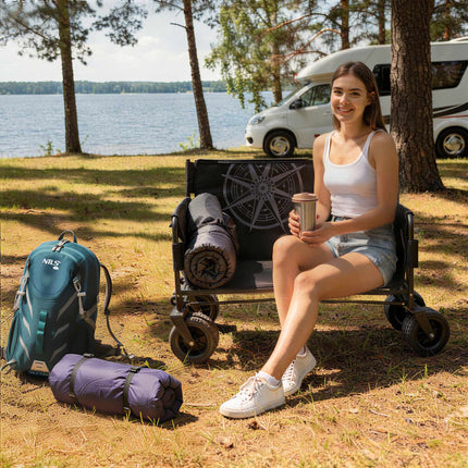 Beach Cart 140L, Foldable Bench Seat – All-Terrain