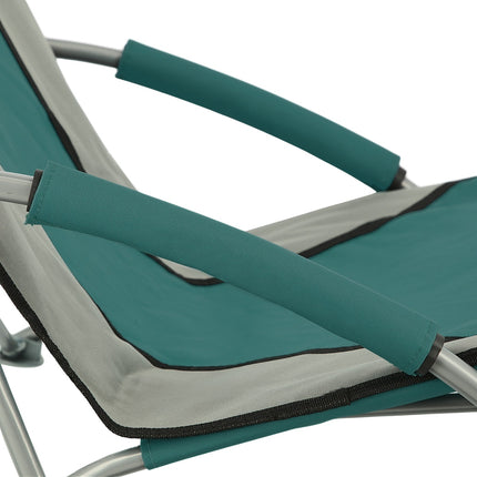 Beach Chair, Green-Gray, Foldable, Lightweight