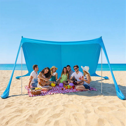 Beach Sun Shelter Canopy, UPF 50+, 11x11 ft, Pop-Up