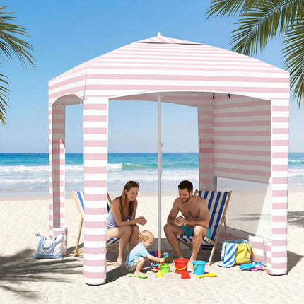 Beach Tent 185x185cm, Adjustable Height, Side Wall