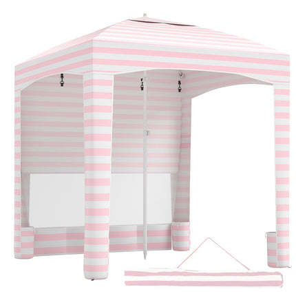 Beach Tent 185x185cm, Adjustable Height, Side Wall