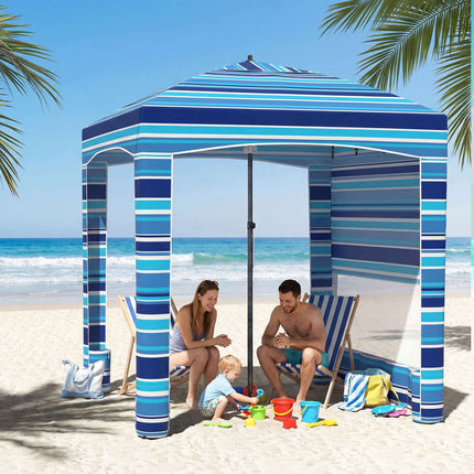 Beach Tent 185x185cm, Height Adjustable, Side Wall