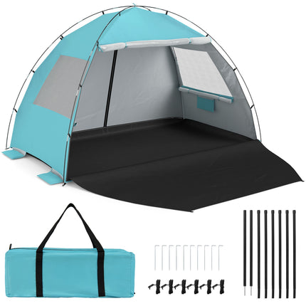 Strandmuschel Sonnenschutz, Pop-Up-Pavillon, UPF50+, 6 Personen