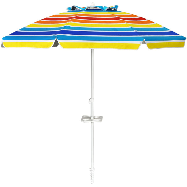 Strandschirm 2,2 m UPF50+ tragbarer Sonnenschutz