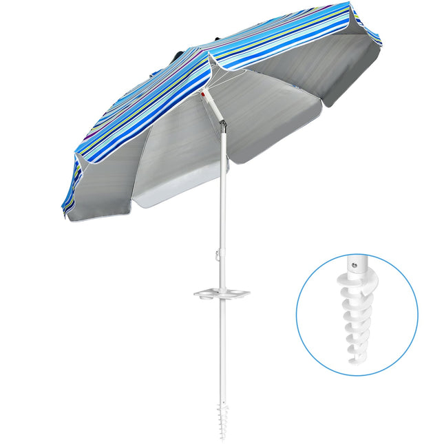Strandschirm 2.2m UPF50+ Sonnenschutz, tragbar
