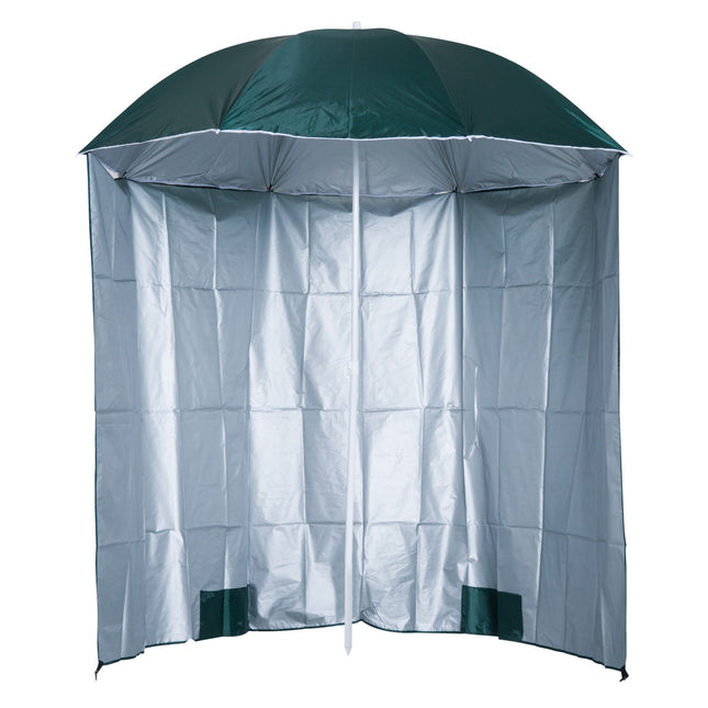 Beach umbrella side wall, dark green polyester, 2.2m