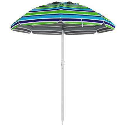 Beach Umbrella, UV 40+ Protection, Adjustable Height