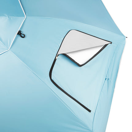 Sonnenschirm-Windschutz 2-in-1 XXL 240cm Blau