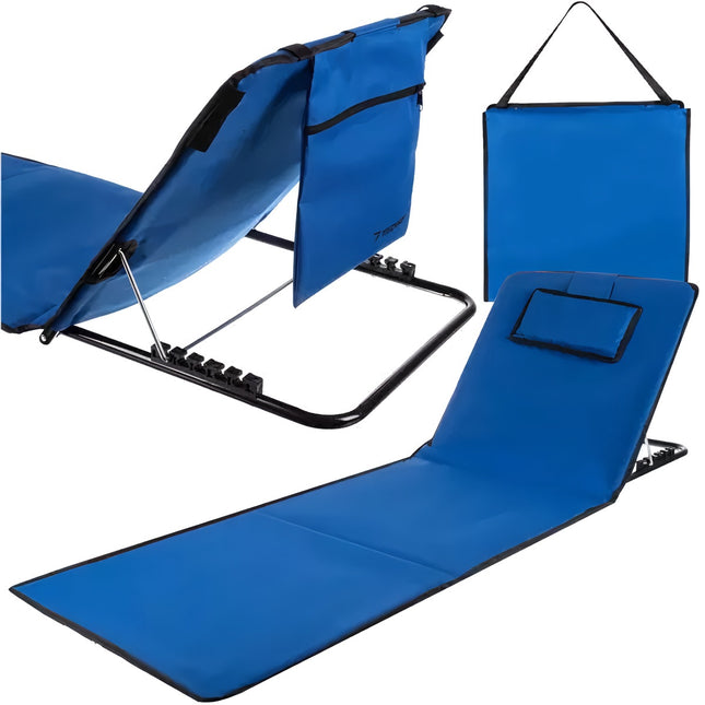 Strandmatte mit Rückenlehne + Trizand 23617 Kissen 