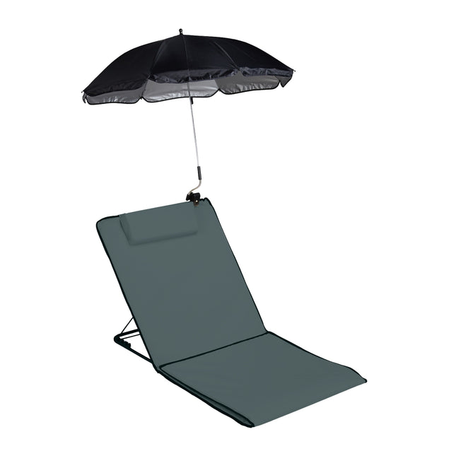Strandmatte mit Sonnenschirm