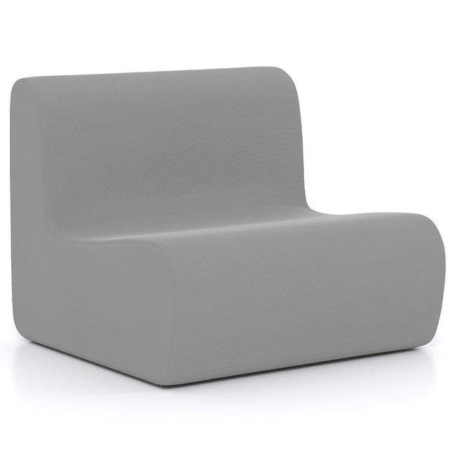Sitzsack mit weichem Samt & ergonomischer Unterstützung, Grau