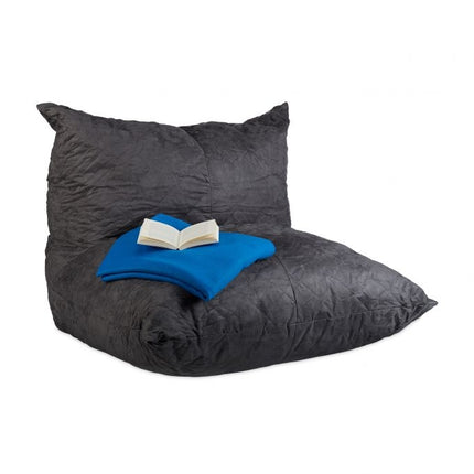 Bean bag XXL gray with backrest