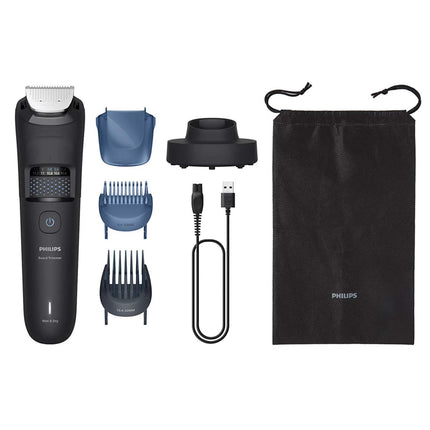 Beard Trimmer with 0.2mm Precision Steps, Metal Blades