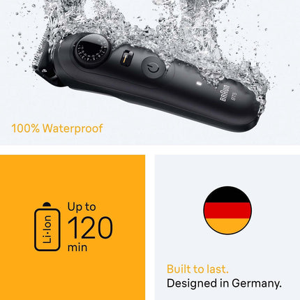 Beard Trimmer with 4 Attachments, Waterproof, 120 Min Run Time
