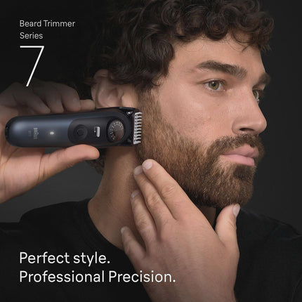 Beard Trimmer with 6 Grooming Tools, Blue, Series 7