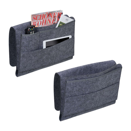 Bed bag with 4 compartments Set of 2