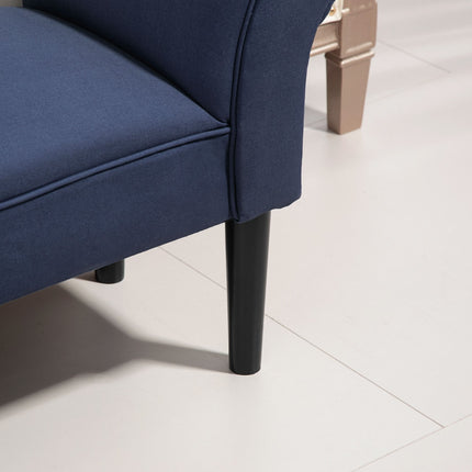 Blaue gepolsterte Bettbank, 130 kg Tragkraft, 102 x 36 x 51 cm
