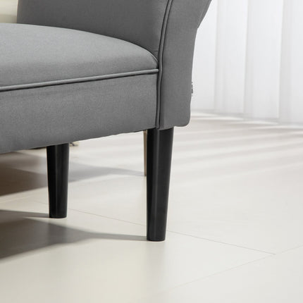 Banc de lit, banc rembourré, banc, banc de couloir pour chambre à coucher, capacité de charge jusqu'à 130 kg, tissu voile, gris foncé, 102 x 36 x 51 cm