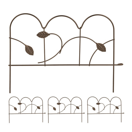 Bed edges in metal, 4 pcs