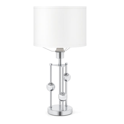 Bedside Table Lamp with Linen Shade and E27 Socket