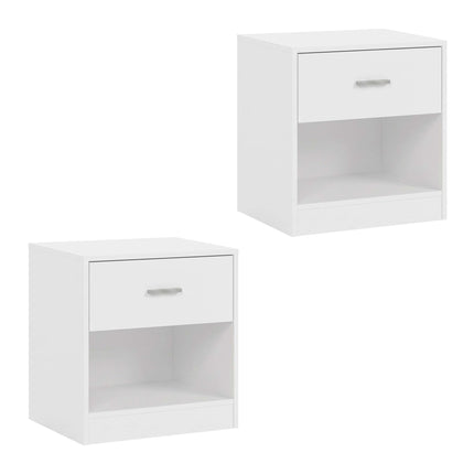Bedside Table with Drawer, MDF, 41x39x28 cm