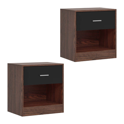 Bedside Table with Drawer, MDF, 41x39x28 cm