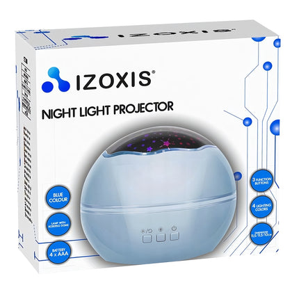 Nachttischlampe mit Projektor - blau LP16858 
