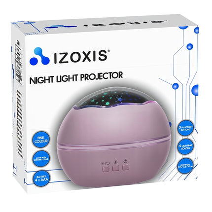 Bedside lamp with a projector - pink LP16859
