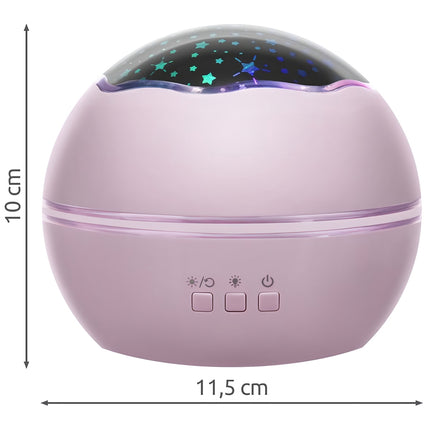 Bedside lamp with a projector - pink LP16859